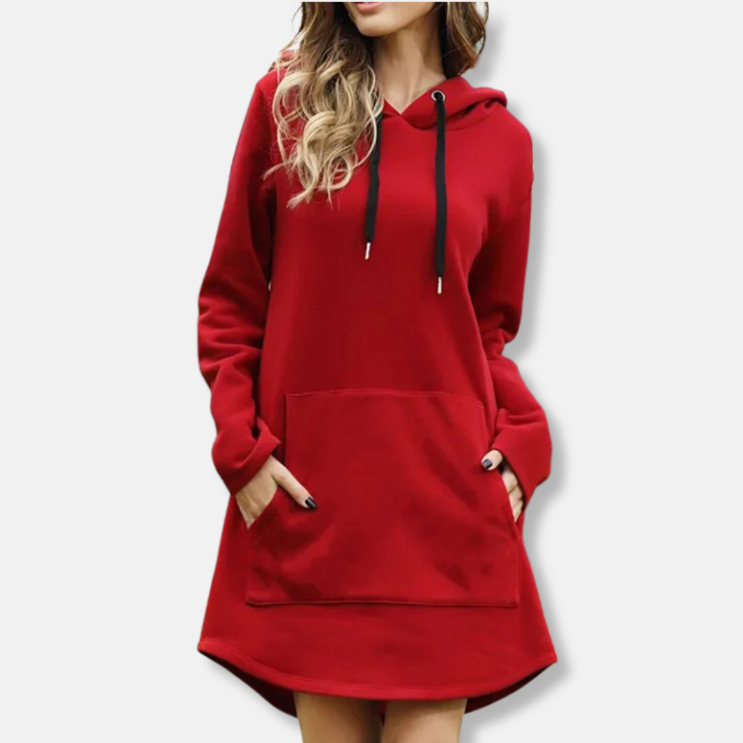 Robe sweat à capuche confortable en coton