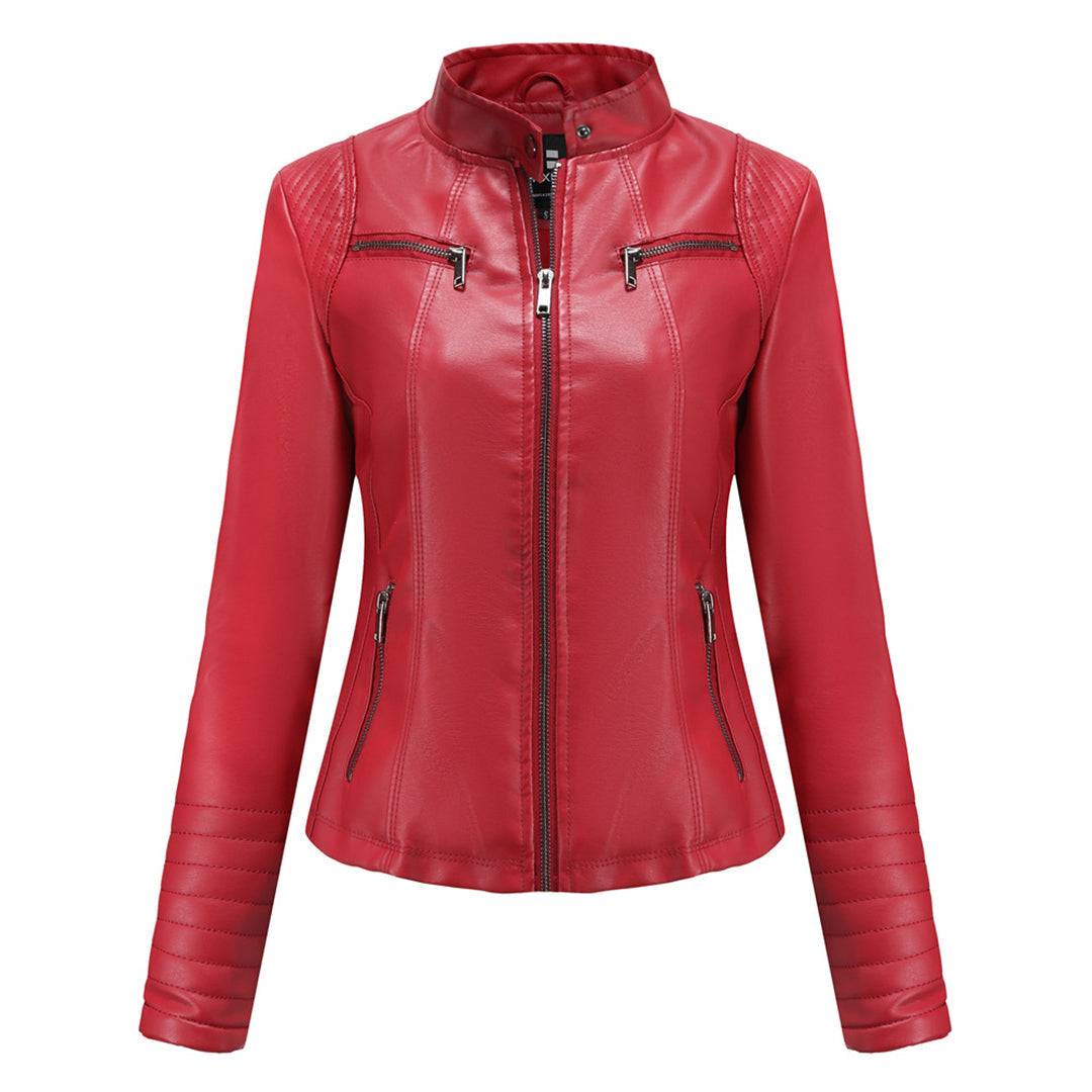 Veste en cuir femme design tendance automne