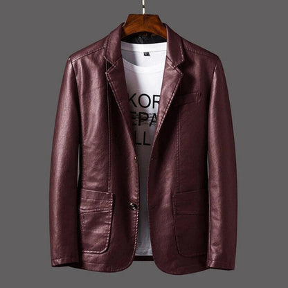 Blouson de cuir élégant pour homme