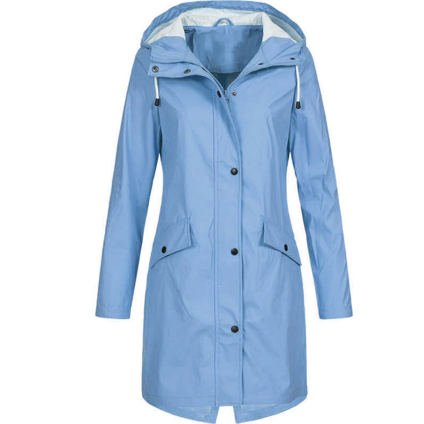 Wasserfester Damen Regenmantel Lang - IdealeKleiden