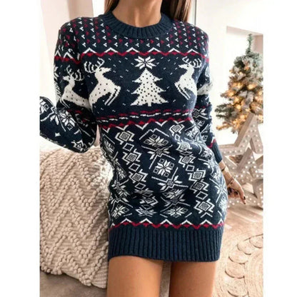 Robe de Noël Femme Hiver Élégante