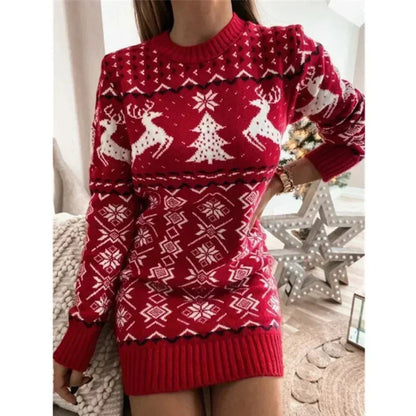 Robe de Noël Femme Hiver Élégante
