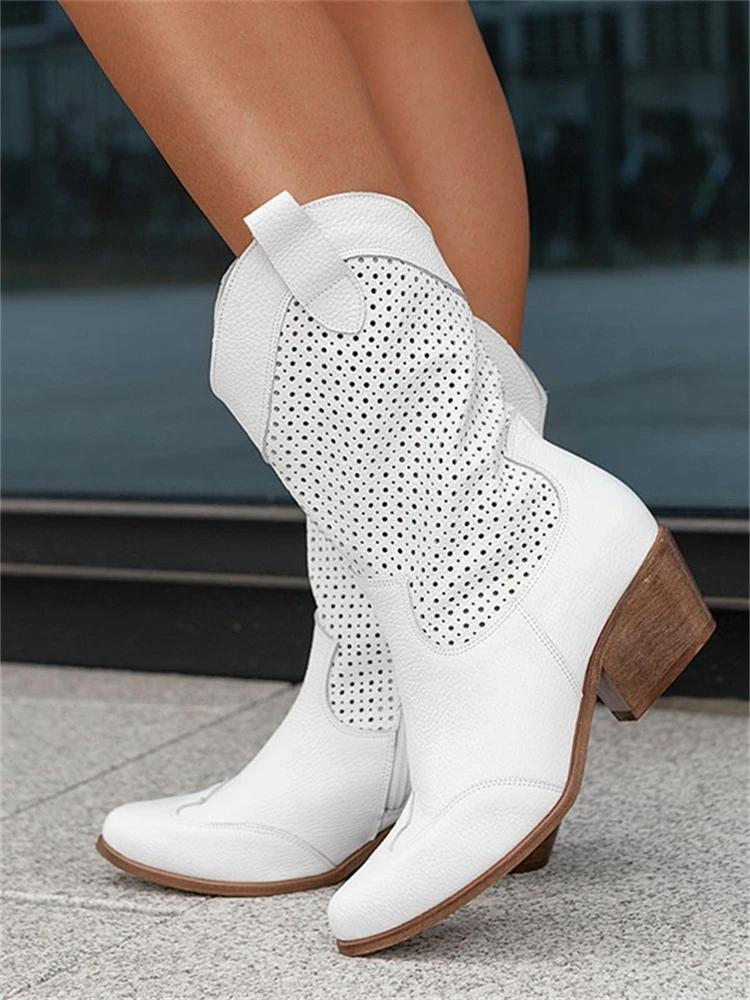 Bequeme Cowboy Stiefel atmungsaktiv - IdealeKleiden