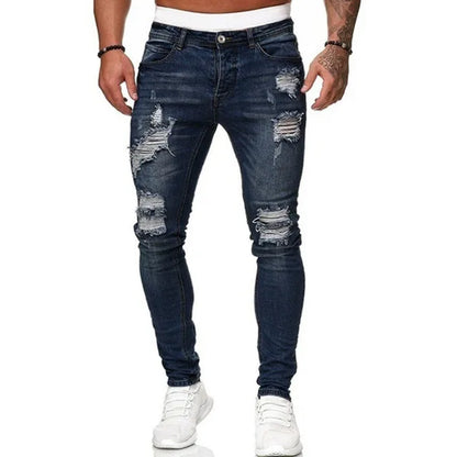 Jean slim homme déchirée