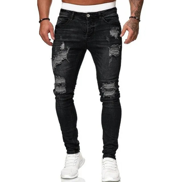 Jean slim homme déchirée