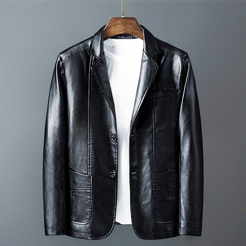 Blouson en cuir élégant Design classique