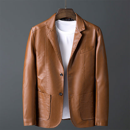 Blouson en cuir élégant Design classique