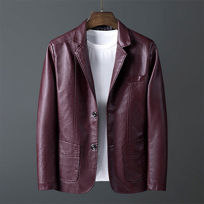 Blouson en cuir élégant Design classique