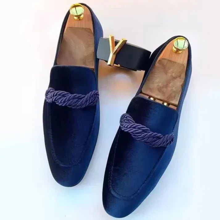 Chaussures Homme Mocassins Élégants Détails Tressés