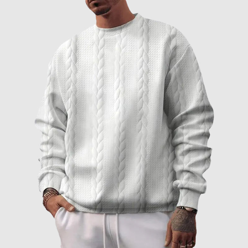 Robe en laine confortable motif norvégienStyle décontracté
