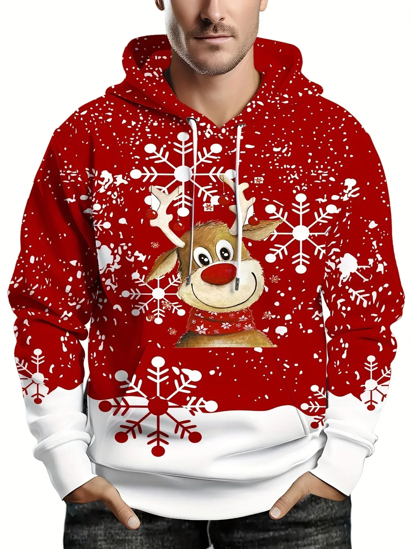 Sweat à capuche de Noël Chaud & Moderne