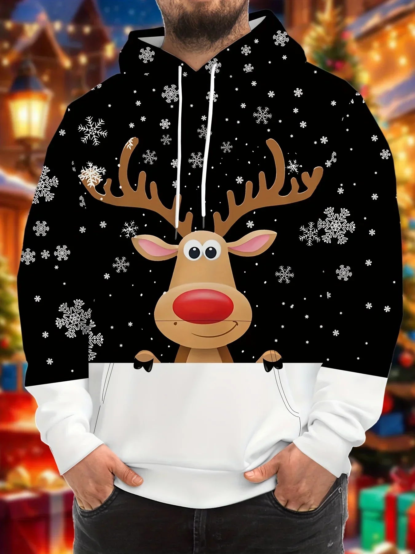 Weihnachts-Hoodie Warm & Modern - IdealeKleiden
