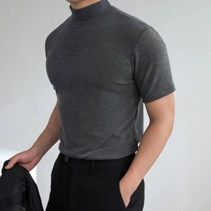 T-shirt col roulé homme élégant et simple