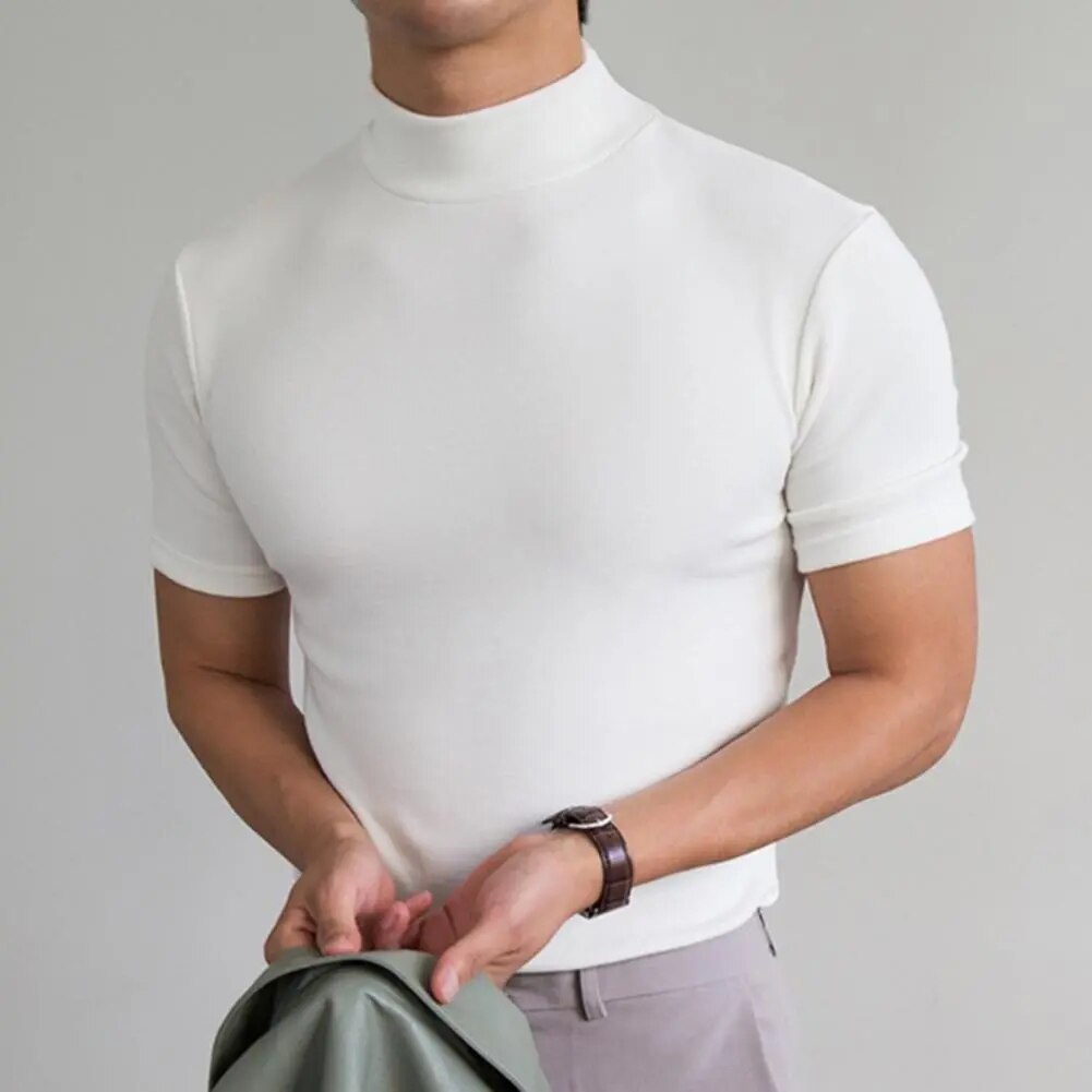 T-shirt col roulé homme élégant et simple
