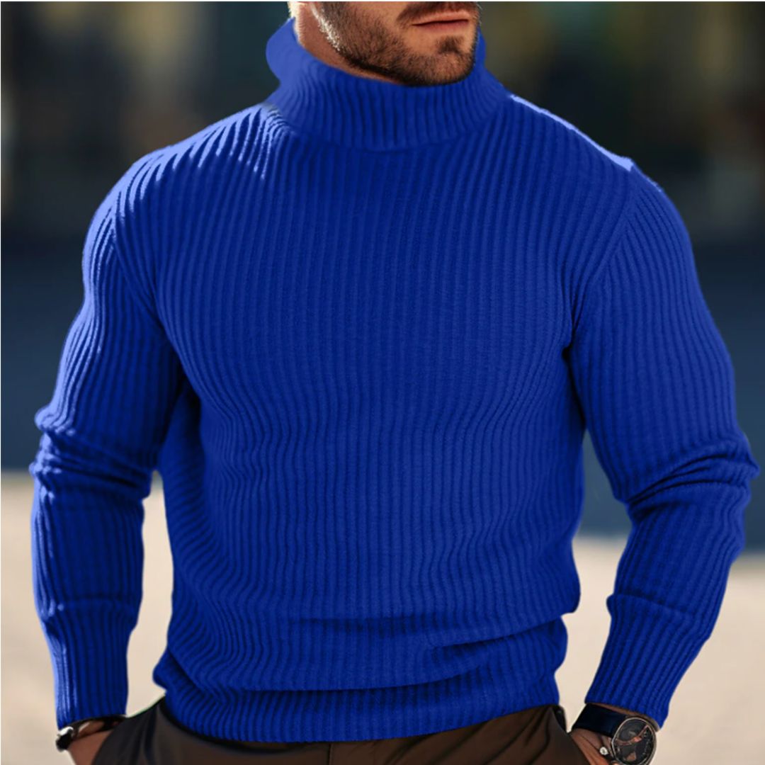 Col roulé à manches longues pour homme