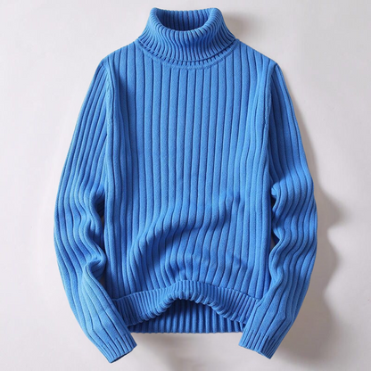 Pull col roulé homme en maille