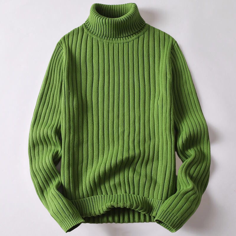 Pull col roulé homme en maille