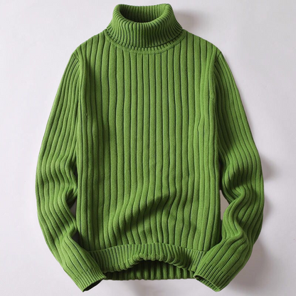 Pull col roulé homme en maille