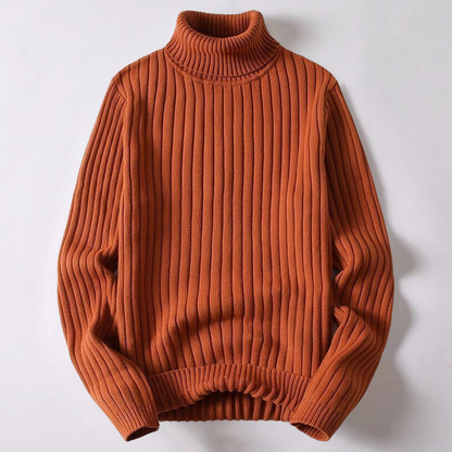 Pull col roulé homme en maille