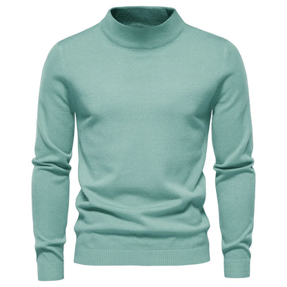 Pull à col roulé pour homme coupe slim élégant