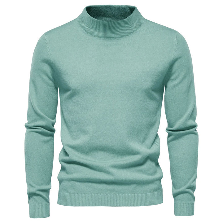 Pull à col roulé pour homme coupe slim élégant