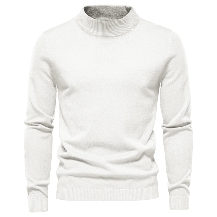 Pull à col roulé pour homme coupe slim élégant