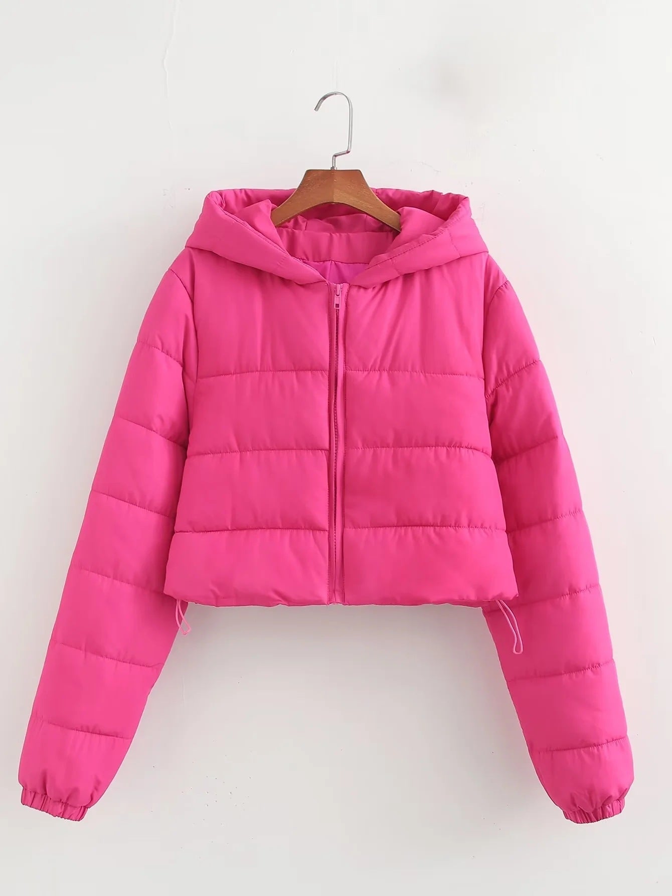 Blouson d'hiver stylé coupe slim à capuche
