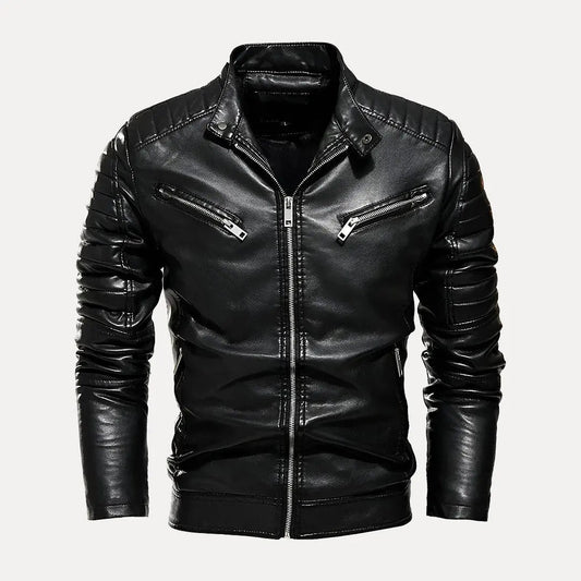 Moto Lederjacke Herren Stil - IdealeKleiden