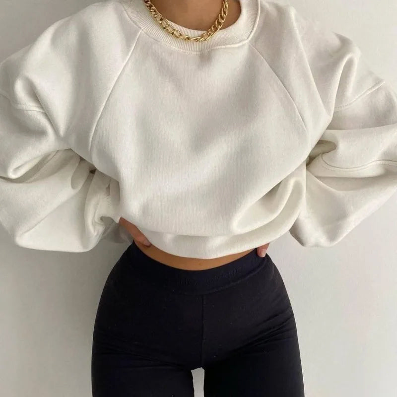 Pull col rond ample et confortable