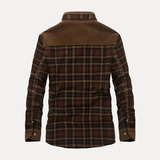 Warme Outdoor Jacke Plaid Style - IdealeKleiden