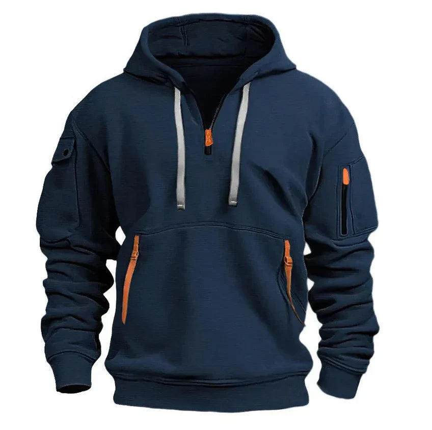Herren Kapuzenpullover Baumwolle Bequem - IdealeKleiden