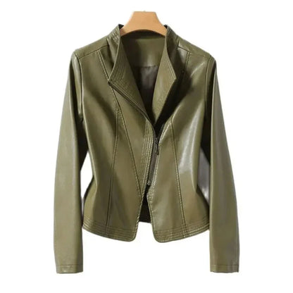 Blouson en cuir style motard cool