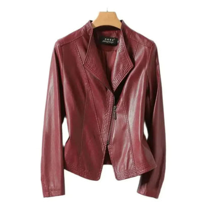 Blouson en cuir style motard cool