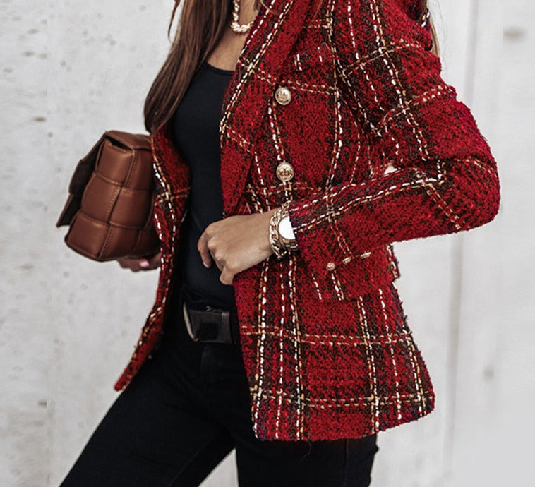 Blazer élégant à double boutonnage