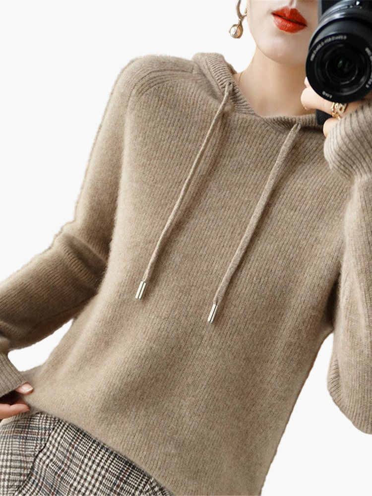 Cardigan doux à capuche - Sweat-shirt à capuche confortable pour femme