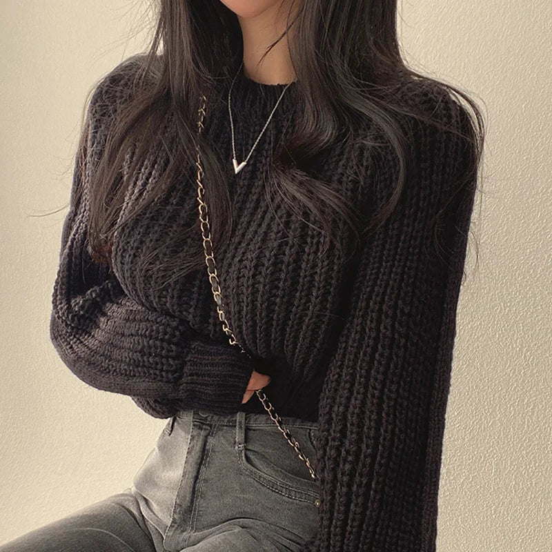 Haut tricoté doux pour femme