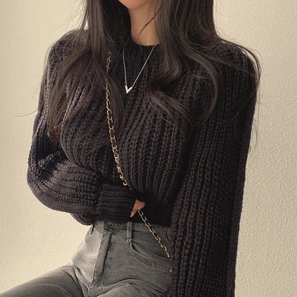 Haut tricoté doux pour femme