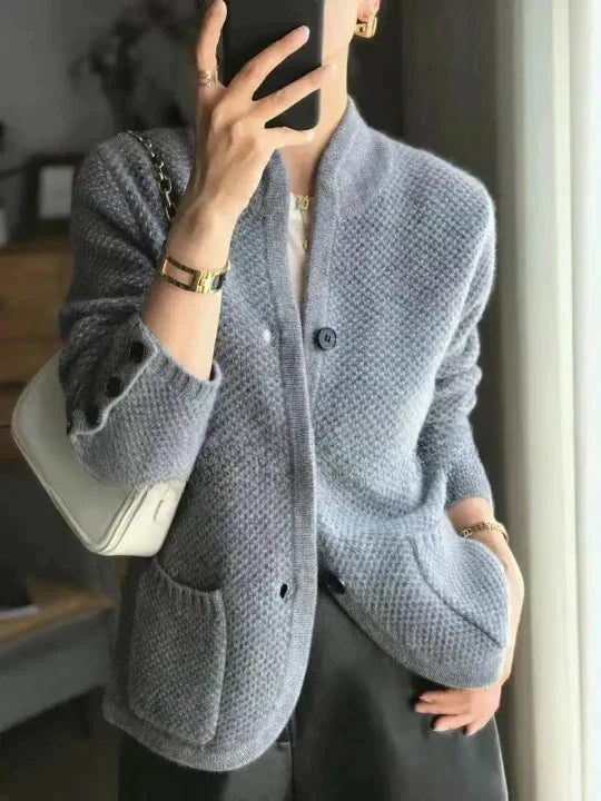 Manteau pour femme en laine de cachemire pur de qualité luxe