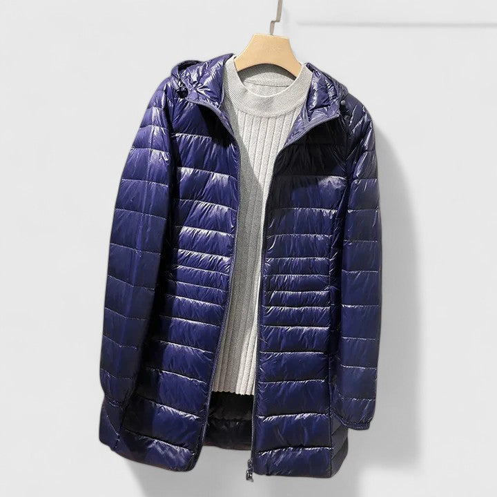 Manteau matelassé femme hiver chaud fermeture éclair
