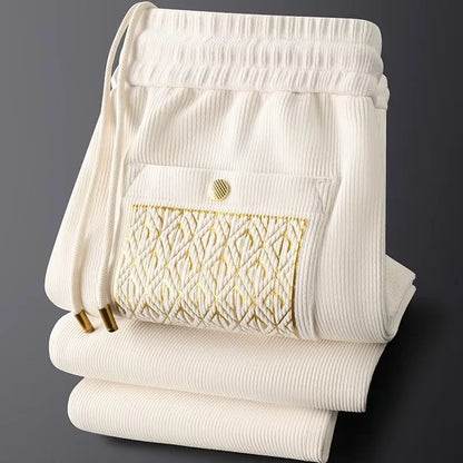 Pantalon élégant pour femme en coton de première qualité