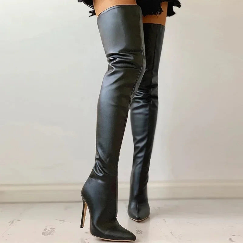 Bottes hautes à talons