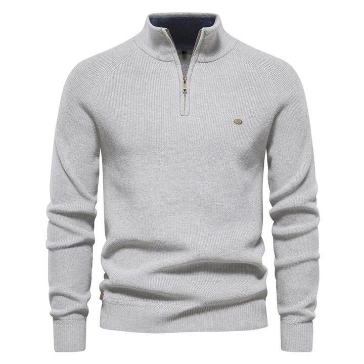 Pull Homme Tricot Moderne Fermeture Éclair