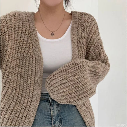 Cardigan grande taille amplement taillé