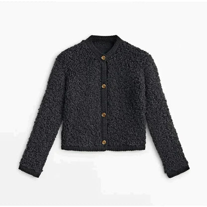 Gilet souple femme bouton