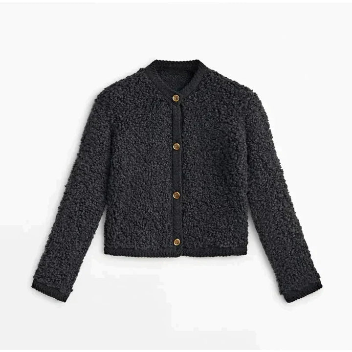 Gilet souple femme bouton