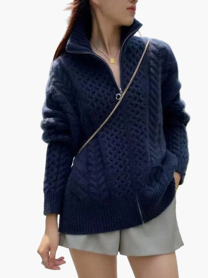 Gilet tressé stylé moderne