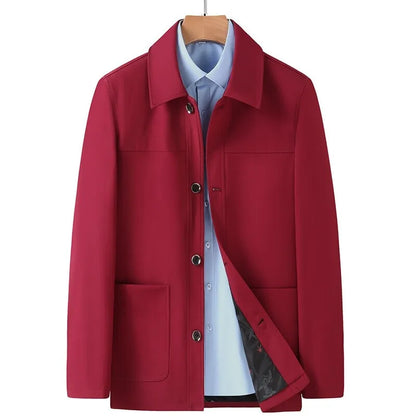 Veste d'extérieur végane avec poches et boutons