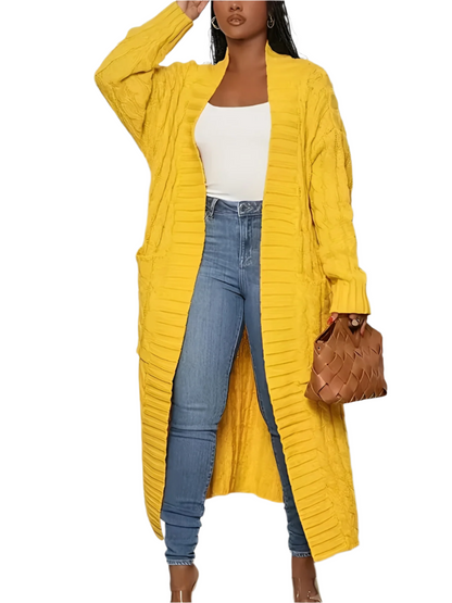 Veste longue élégante pour femme brodée