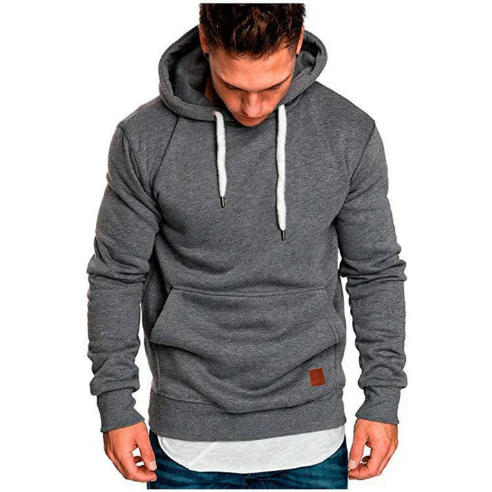 Sweat-shirt à capuche pour homme, coupe décontractée