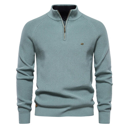 Pull Homme Tricot Moderne Fermeture Éclair